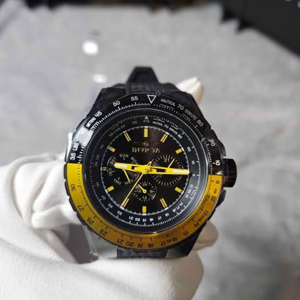 Invicta Aviator Skyshock Men's Watch Automatic - 50mm, Black